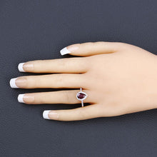 Load image into Gallery viewer, 1.25 Carat Genuine Ruby and White Diamond 14K Yellow Gold Ring