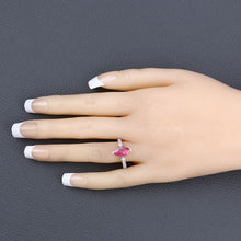 Load image into Gallery viewer, 1.01 Carat Genuine Ruby and White Diamond 14K Yellow Gold Ring