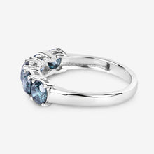 Load image into Gallery viewer, 1.22 Carat Genuine Blue Diamond 14K White Gold Ring