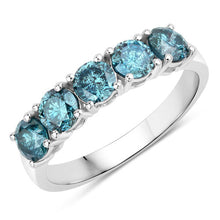Load image into Gallery viewer, 1.22 Carat Genuine Blue Diamond 14K White Gold Ring