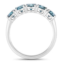 Load image into Gallery viewer, 1.22 Carat Genuine Blue Diamond 14K White Gold Ring
