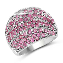 Load image into Gallery viewer, 2.97 Carat Genuine Ruby .925 Sterling Silver Ring