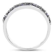 Load image into Gallery viewer, 1.70 Carat Genuine Blue Sapphire .925 Sterling Silver Ring