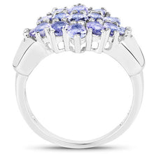 Load image into Gallery viewer, 2.45 Carat Genuine Tanzanite .925 Sterling Silver Ring