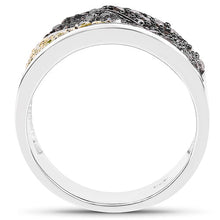 Load image into Gallery viewer, 1.32 Carat Genuine multi Diamond .925 Sterling Silver Ring