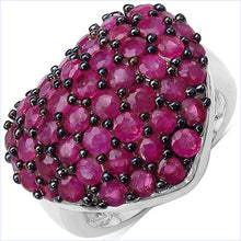 Load image into Gallery viewer, 3.53 Carat Genuine Ruby .925 Sterling Silver Ring