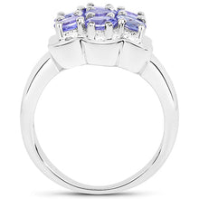 Load image into Gallery viewer, 1.19 Carat Genuine Tanzanite .925 Sterling Silver Ring