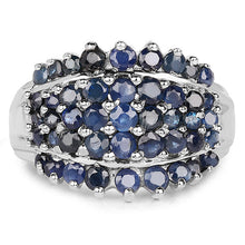 Load image into Gallery viewer, 2.70 Carat Genuine Blue Sapphire .925 Sterling Silver Ring