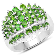 Load image into Gallery viewer, 2.48 Carat Genuine Chrome Diopside .925 Sterling Silver Ring