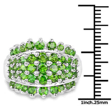 Load image into Gallery viewer, 2.48 Carat Genuine Chrome Diopside .925 Sterling Silver Ring