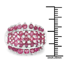 Load image into Gallery viewer, 2.70 Carat Genuine Ruby .925 Sterling Silver Ring
