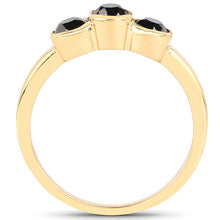 Load image into Gallery viewer, 1.16 Carat Genuine Black Diamond .925 Sterling Silver Ring