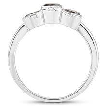 Load image into Gallery viewer, 1.22 Carat Genuine Black Diamond .925 Sterling Silver Ring