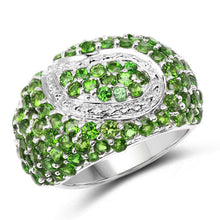 Load image into Gallery viewer, 5.18 Carat Genuine Chrome Diopside .925 Sterling Silver Ring