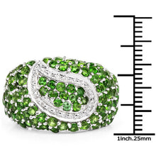 Load image into Gallery viewer, 5.18 Carat Genuine Chrome Diopside .925 Sterling Silver Ring