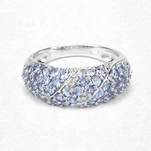 Load image into Gallery viewer, 1.48 Carat Genuine Tanzanite .925 Sterling Silver Ring