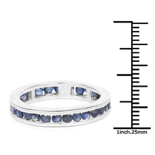 Load image into Gallery viewer, 2.00 Carat Genuine Blue Sapphire .925 Sterling Silver Ring