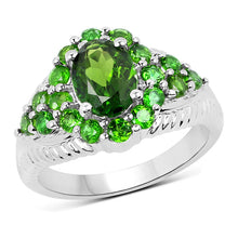 Load image into Gallery viewer, 2.28 Carat Genuine Chrome Diopside .925 Sterling Silver Ring