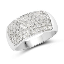 Load image into Gallery viewer, 1.21 Carat Genuine White Diamond .925 Sterling Silver Ring