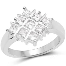 Load image into Gallery viewer, 1.08 Carat Genuine White Sapphire .925 Sterling Silver Ring