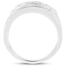 Load image into Gallery viewer, 0.70 Carat Genuine White Sapphire .925 Sterling Silver Ring