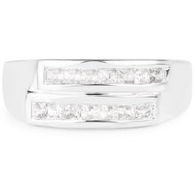Load image into Gallery viewer, 0.70 Carat Genuine White Sapphire .925 Sterling Silver Ring