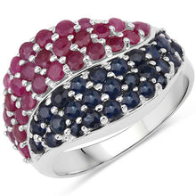 Load image into Gallery viewer, 2.18 Carat Genuine Multi Stones .925 Sterling Silver Ring