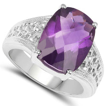 Load image into Gallery viewer, 6.50 Carat Genuine Amethyst .925 Sterling Silver Ring