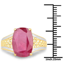 Load image into Gallery viewer, 7.50 Carat Glass Filled Ruby .925 Sterling Silver Ring