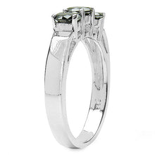 Load image into Gallery viewer, 0.99 Carat Genuine Black Diamond .925 Sterling Silver Ring
