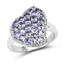 Load image into Gallery viewer, 1.63 Carat Genuine Tanzanite .925 Sterling Silver Ring