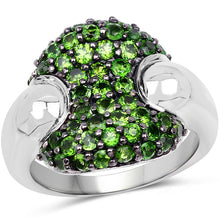 Load image into Gallery viewer, 1.82 Carat Genuine Chrome Diopside .925 Sterling Silver Ring