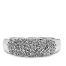 Load image into Gallery viewer, 0.49 Carat Genuine White Diamond .925 Sterling Silver Ring