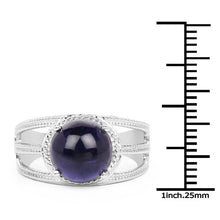 Load image into Gallery viewer, 3.65 Carat Genuine Iolite .925 Sterling Silver Ring