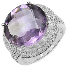 Load image into Gallery viewer, 10.22 Carat Genuine Amethyst .925 Sterling Silver Ring
