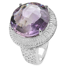 Load image into Gallery viewer, 10.22 Carat Genuine Amethyst .925 Sterling Silver Ring