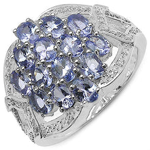 Load image into Gallery viewer, 2.38 Carat Genuine Tanzanite .925 Sterling Silver Ring
