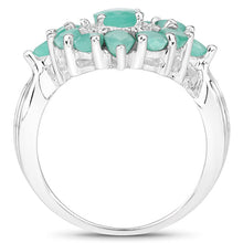 Load image into Gallery viewer, 2.37 Carat Genuine Emerald .925 Sterling Silver Ring