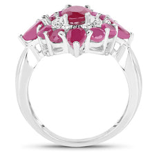 Load image into Gallery viewer, 3.04 Carat Glass Filled Ruby .925 Sterling Silver Ring