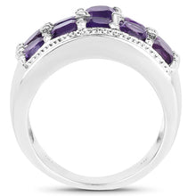 Load image into Gallery viewer, 2.80 Carat Genuine Amethyst .925 Sterling Silver Ring