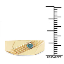 Load image into Gallery viewer, 0.12 Carat Genuine Blue Diamond .925 Sterling Silver Ring