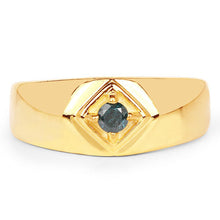 Load image into Gallery viewer, 0.12 Carat Genuine Blue Diamond .925 Sterling Silver Ring