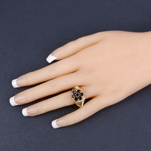 Load image into Gallery viewer, 0.91 Carat Genuine Black Diamond .925 Sterling Silver Ring