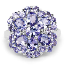 Load image into Gallery viewer, 3.91 Carat Genuine Tanzanite .925 Sterling Silver Ring