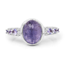 Load image into Gallery viewer, 3.82 Carat Genuine Tanzanite .925 Sterling Silver Ring
