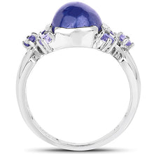 Load image into Gallery viewer, 3.76 Carat Genuine Tanzanite .925 Sterling Silver Ring