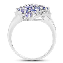 Load image into Gallery viewer, 1.85 Carat Genuine Tanzanite .925 Sterling Silver Ring