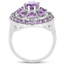Load image into Gallery viewer, 2.67 Carat Genuine Amethyst .925 Sterling Silver Ring