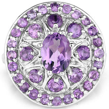Load image into Gallery viewer, 2.67 Carat Genuine Amethyst .925 Sterling Silver Ring