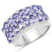 Load image into Gallery viewer, 2.59 Carat Genuine Tanzanite .925 Sterling Silver Ring